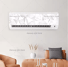 3D Geometric Air Conditioner Panel Sticker Abstract Illusion Wall Decal 1