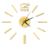 DIY Frameless Mirror Wall Clock Sticker Modern Quartz Wall Decor 13
