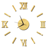 DIY Frameless Mirror Wall Clock Sticker Modern Quartz Wall Decor 17