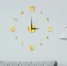 Large 3D DIY Silent Wall Clock Modern Frameless Wall Sticker Decor 5