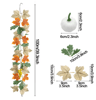 Artificial Maple Leaf Garland  Autumn Vine Decor For Thanksgiving  Halloween 1