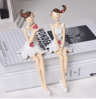 2Piece Angel Fairy Figurine Set Elegant Angel Resin Figurines For Home  Garden Decor 1
