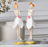 2Piece Angel Fairy Figurine Set Elegant Angel Resin Figurines For Home  Garden Decor 2