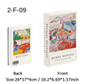 Van Gogh  Monet Decorative Book Box  Artistic Fake Book Storage Box For Home Decor 14