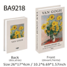 Van Gogh  Monet Decorative Book Box  Artistic Fake Book Storage Box For Home Decor 8