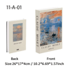 Van Gogh  Monet Decorative Book Box  Artistic Fake Book Storage Box For Home Decor 23