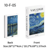 Van Gogh  Monet Decorative Book Box  Artistic Fake Book Storage Box For Home Decor 24