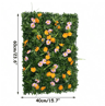 Floral Artificial Grass Wall Panel Greenery Privacy Hedge Backdrop 7