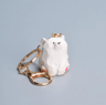 Cute Wooden Bear Keychain Cartoon Animal Couple Pendant 1