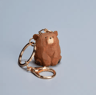 Cute Wooden Bear Keychain Cartoon Animal Couple Pendant 2
