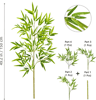 Tall Artificial Bamboo Plant  Realistic Green Leaves For Home  Office Decor 4