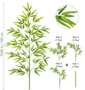 Tall Artificial Bamboo Plant  Realistic Green Leaves For Home  Office Decor 5