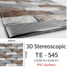 3D Brick Wall Stickers Set  Waterproof Peel  Stick Wallpaper For Home Decor 15PCS 12