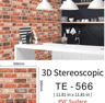 3D Brick Wall Stickers Set  Waterproof Peel  Stick Wallpaper For Home Decor 15PCS 15