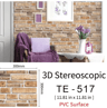 3D Brick Wall Stickers Set  Waterproof Peel  Stick Wallpaper For Home Decor 15PCS 4