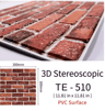 3D Brick Wall Stickers Set  Waterproof Peel  Stick Wallpaper For Home Decor 15PCS 5