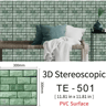 3D Brick Wall Stickers Set  Waterproof Peel  Stick Wallpaper For Home Decor 15PCS 9