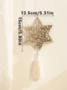 NoorCharm Wooden Ramadan Hanging Ornaments Elegant Eid Mubarak Decor With Tassels 3