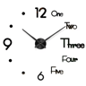Large 3D DIY Wall Clock  Luminous Silent Wall Clock Stickers For Modern Living Room Decor 15