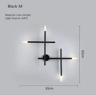 Nordic Cross LED Wall Sconce Minimalist Modern Wall Lamp For Living Room  Bedside 3