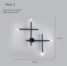Nordic Cross LED Wall Sconce Minimalist Modern Wall Lamp For Living Room  Bedside 5