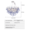 Luxury Branch Crystal Chandelier  Modern Teardrop Hanging Lamp For Living  Dining Spaces 15