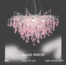 Luxury Branch Crystal Chandelier  Modern Teardrop Hanging Lamp For Living  Dining Spaces 8