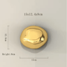 3D Simulation Stone Wall Pendant Modern Electroplated Wall Hanging Decor 2