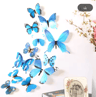 3D Butterfly Wall Stickers Set  SelfAdhesive Living Room  Home Decor 12pcs 5