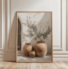 Minimalist Olive Tree Canvas Wall Art  Mediterranean Frameless Still Life Poster 3