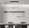 Modern Long Glass Pendant Light Elegant Kitchen Island  Dining Room Chandelier 1
