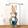 46cm Straw Bunny Decoration  Woven Easter Rabbit Yard  Home Decor 2