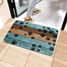 Cute Cat Paw Print Doormat Absorbent Washable Non Slip Kitchen  Entrance Rug 3