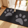 Cute Cat Paw Print Doormat Absorbent Washable Non Slip Kitchen  Entrance Rug 6