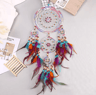 Handmade Five Ring Dream Catcher Boho Wall Hanging Ornament For Bedroom  Living Room 5