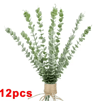 Artificial Eucalyptus Stems Silk Greenery Branches For DIY Wedding  Home Decor 7