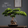 Artificial Pine Bonsai Tree Mini Desktop Landscaping Decor For Home  Office 7