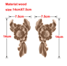 European Wooden Rose Applique Hand Carved Furniture  Cabinet Decor Accent 19