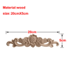 European Wooden Rose Applique Hand Carved Furniture  Cabinet Decor Accent 27