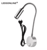 Flexible Gooseneck Bedside Reading Light  Wall Sconce Clamp Lamp With Switch 6