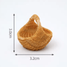 Mini Rattan Basket Model DIY Dollhouse Food Display  Kitchen Decor 7