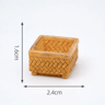 Mini Rattan Basket Model DIY Dollhouse Food Display  Kitchen Decor 8