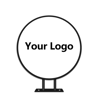 Custom Round LED Business Sign Double Sided Illuminated Storefront Logo Light Box 1