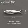 Creative 3D Fish Wall Decor  Electroplated Metallic Wall Stickers For Modern Spaces 7