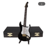 Mini Wooden Guitar Decor Musical Instrument Model With Display Stand 2