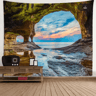3D Window Scenery Tapestry Nature Wall Mural Background Decor 7