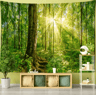 Towering Forest Tapestry  Bohemian Psychedelic Tree Wall Hanging 7