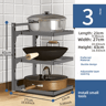Adjustable MultiTier Kitchen Shelf  SpaceSaving Pot Rack Organizer 2