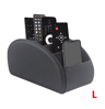LMETJMA PU Leather Remote Control Holder 5 Compartment Desktop Organizer 1