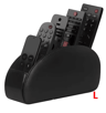 LMETJMA PU Leather Remote Control Holder 5 Compartment Desktop Organizer 3
